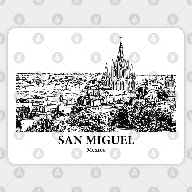 San Miguel - Mexico Magnet by Lakeric